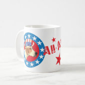 Patriotic American Foxhound Kaffeetasse (Vorderseite Links)