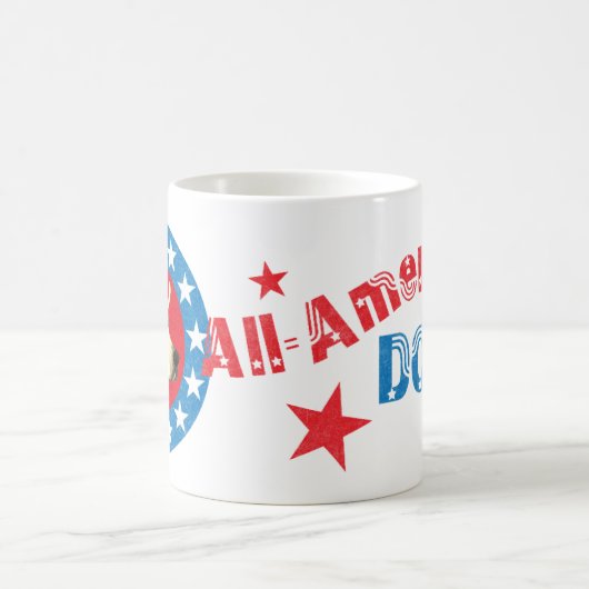 Patriotic American Foxhound Kaffeetasse (Mittel)