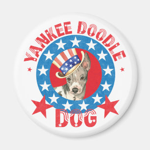 Patriotic American Hairless Terrier Magnet