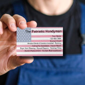 Patriotic American Handyman Services Visitenkarte