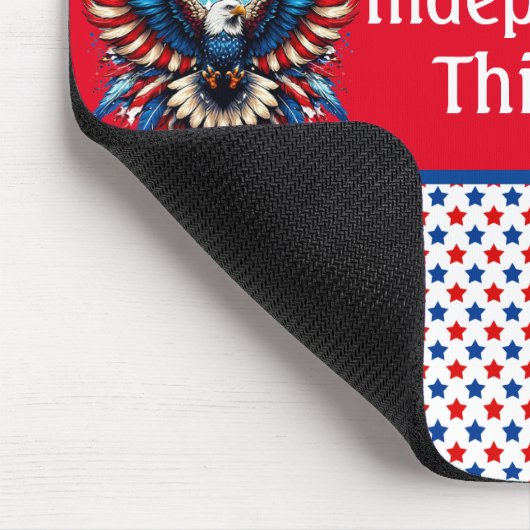 Patriotic American Independent Thinker Mousepad (Ecke)
