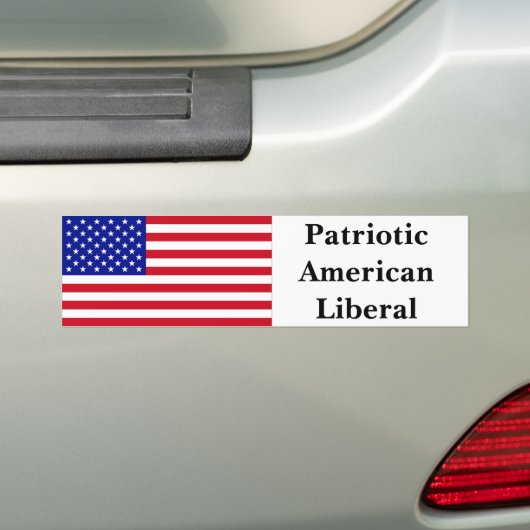 Patriotic American Liberal Autoaufkleber (Auf Auto)