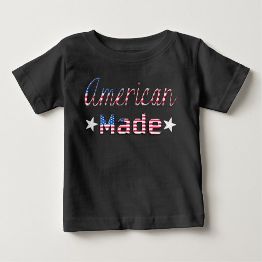 Patriotic American Made Flag Baby Shirt (Vorderseite)