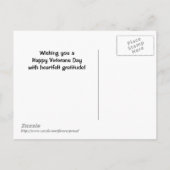 Patriotic American Porch Veterans Day Postcard Postkarte (Rückseite)