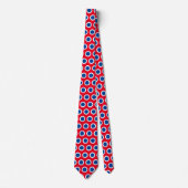 "Patriotic American Red White Polka Dots" Krawatte (Vorderseite)