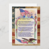 Patriotic American Star Spangled Banner Feiertagskarte (Vorne/Hinten)