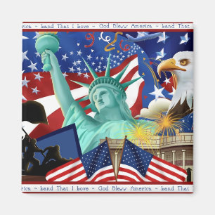Patriotic American Symbol Magnet Favoriten