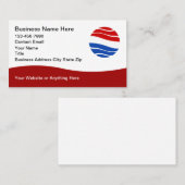 Patriotic American Theme Modern Business Cards Visitenkarte (Vorne/Hinten)