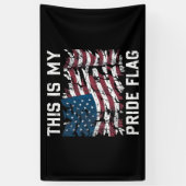 Patriotic American This is my stolz Flag USA Banner (Vertikal)