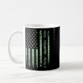 Patriotic American Us Flaggenstaat Kaffeetasse (Links)