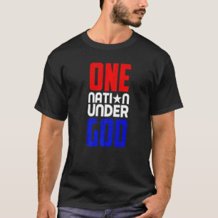 Patriotic American USA Christlich US-Flagge 4. Jul T-Shirt