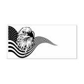 Patriotic American USA Flag Bald eagle art Gummistempel (Prägung)