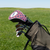 Patriotic AMERICAN USA FLAG Monogram DRIVER Golf Headcover (In SItu)