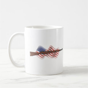 Patriotic American WW2 Rifle M1 Garand Kaffeetasse