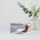 Patriotic Americana Eagle Theme Visitenkarte (Stehend Vorderseite)