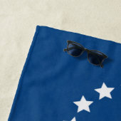 Patriotic Americana Golden Retriever Strandtuch (Beispiel)