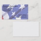 Patriotic Americana Theme Business Cards Visitenkarte (Vorne/Hinten)