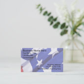 Patriotic Americana Theme Business Cards Visitenkarte (Stehend Vorderseite)
