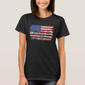 Patriotic Amusement Park  US Flag Roller Coaster T-Shirt (Vorderseite)