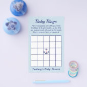 Patriotic Anchor Boy Baby Shooter Bingo Game Flyer (Einzeln)