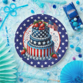 Patriotic And Sassy Celebration  Pappteller (Party)