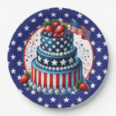 Patriotic And Sassy Celebration  Pappteller (Vorderseite)