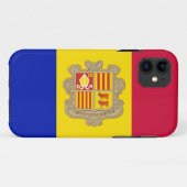 Patriotic Andorra Flag Case-Mate iPhone Hülle (Rückseite (Horizontal))