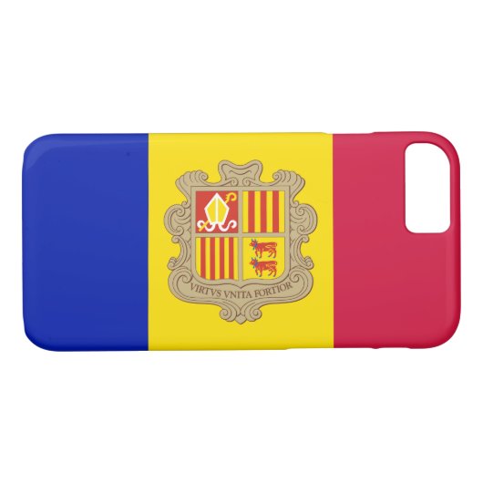 Patriotic Andorra Flag Case-Mate iPhone Hülle (Rückseite (Horizontal))