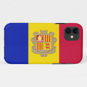 Patriotic Andorra Flag Case-Mate iPhone Hülle (Rückseite (Horizontal))
