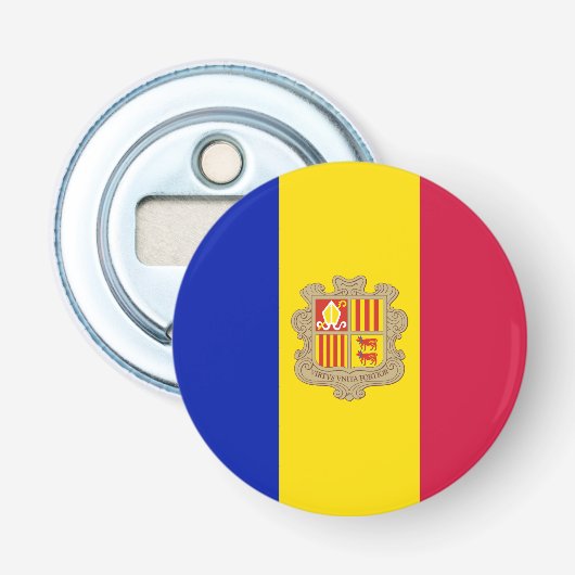 Patriotic Andorra Flag Flaschenöffner (Vorderseite)