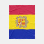Patriotic Andorra Flag Fleecedecke (Vorderseite)