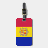 Patriotic Andorra Flag Gepäckanhänger (Vorderseite vertikal)