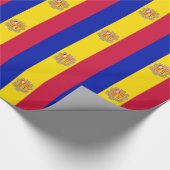 Patriotic Andorra Flag Geschenkpapier (Ecke)