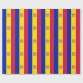 Patriotic Andorra Flag Geschenkpapier (Flach)