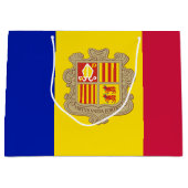 Patriotic Andorra Flag Große Geschenktüte (Vorderseite)