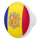 Patriotic Andorra Flag Keramikknauf (Rechts)