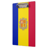 Patriotic Andorra Flag Klemmbrett (Links)