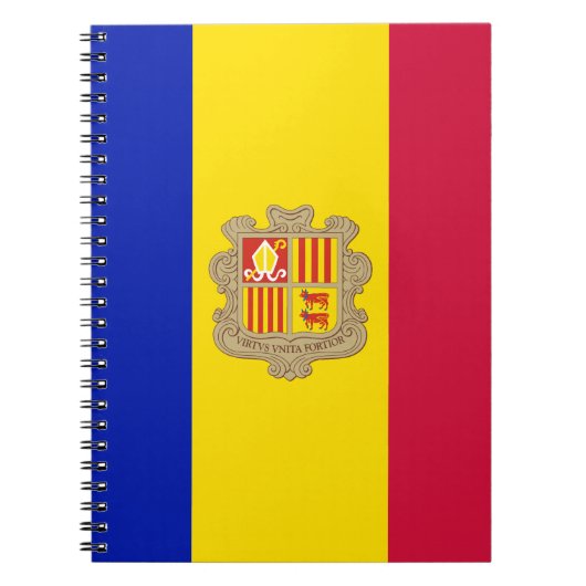 Patriotic Andorra Flag Notizblock (Vorderseite)