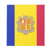 Patriotic Andorra Flag Notizblock (Vorderseite)