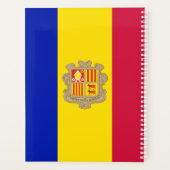 Patriotic Andorra Flag Planer (Rückseite)