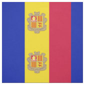 Patriotic Andorra Flag Stoff (Muster)