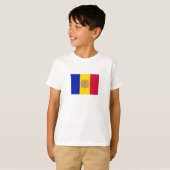Patriotic Andorra Flag T-Shirt (Vorne ganz)