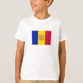 Patriotic Andorra Flag T-Shirt (Vorderseite)