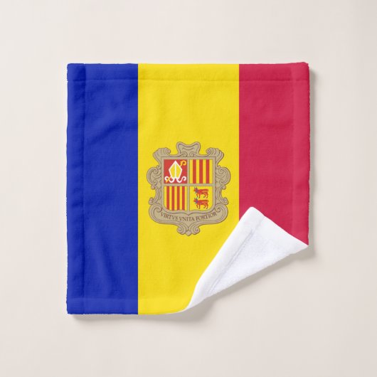 Patriotic Andorra Flag Waschlappen (Waschlappen)