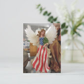 Patriotic Angel Postkarte (Stehend Vorderseite)