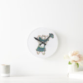 Patriotic Angel Runde Wanduhr (Zuhause)