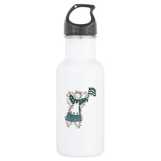 Patriotic Angel Trinkflasche (Vorderseite)
