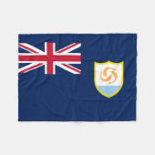 Patriotic Anguilla Flag Fleecedecke (Vorderseite (Horizontal))