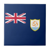 Patriotic Anguilla Flag Fliese (Vorderseite)