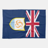 Patriotic Anguilla Flag Geschirrtuch (Horizontal)
